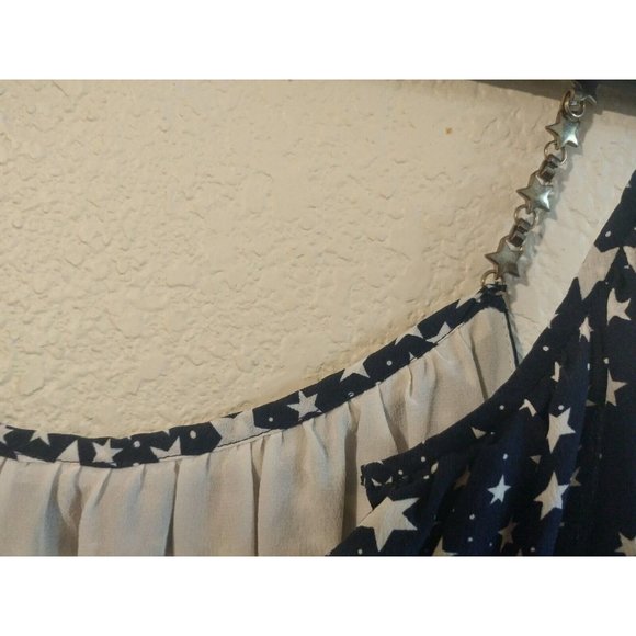 Escada Navy & White Star Halter Dress Escada Sz. 40 /( US Sz. 10) - Picture 3 of 5